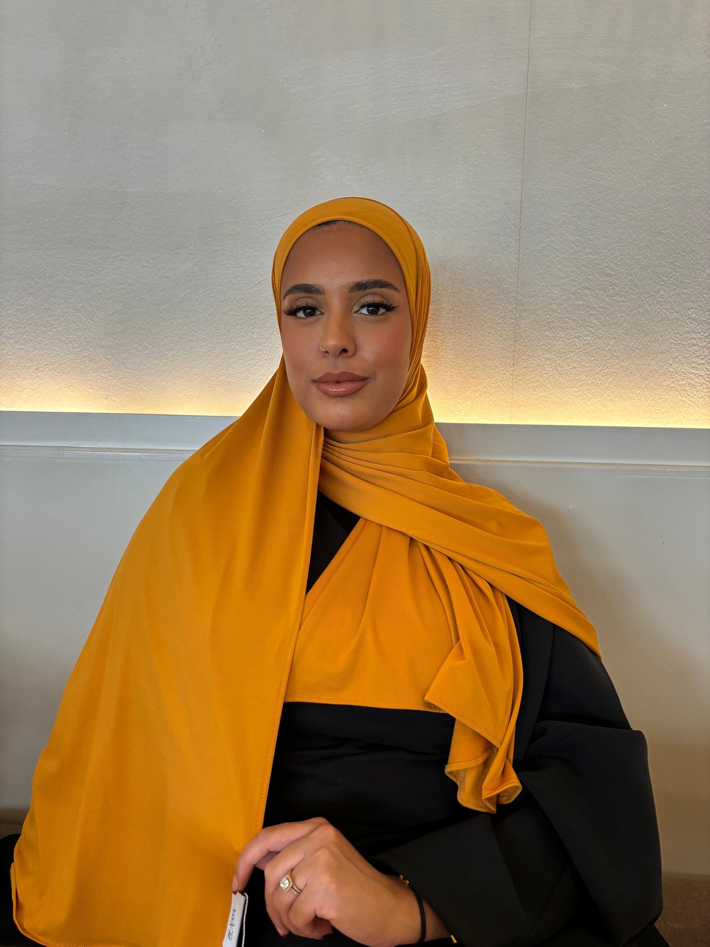 Hijab Orange Melon Jersey Premium