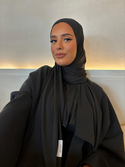Hijab Noir Jersey Premium