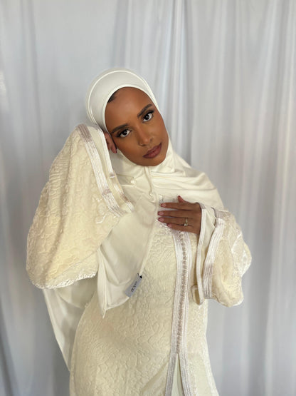 Hijab Blanc Jersey Premium