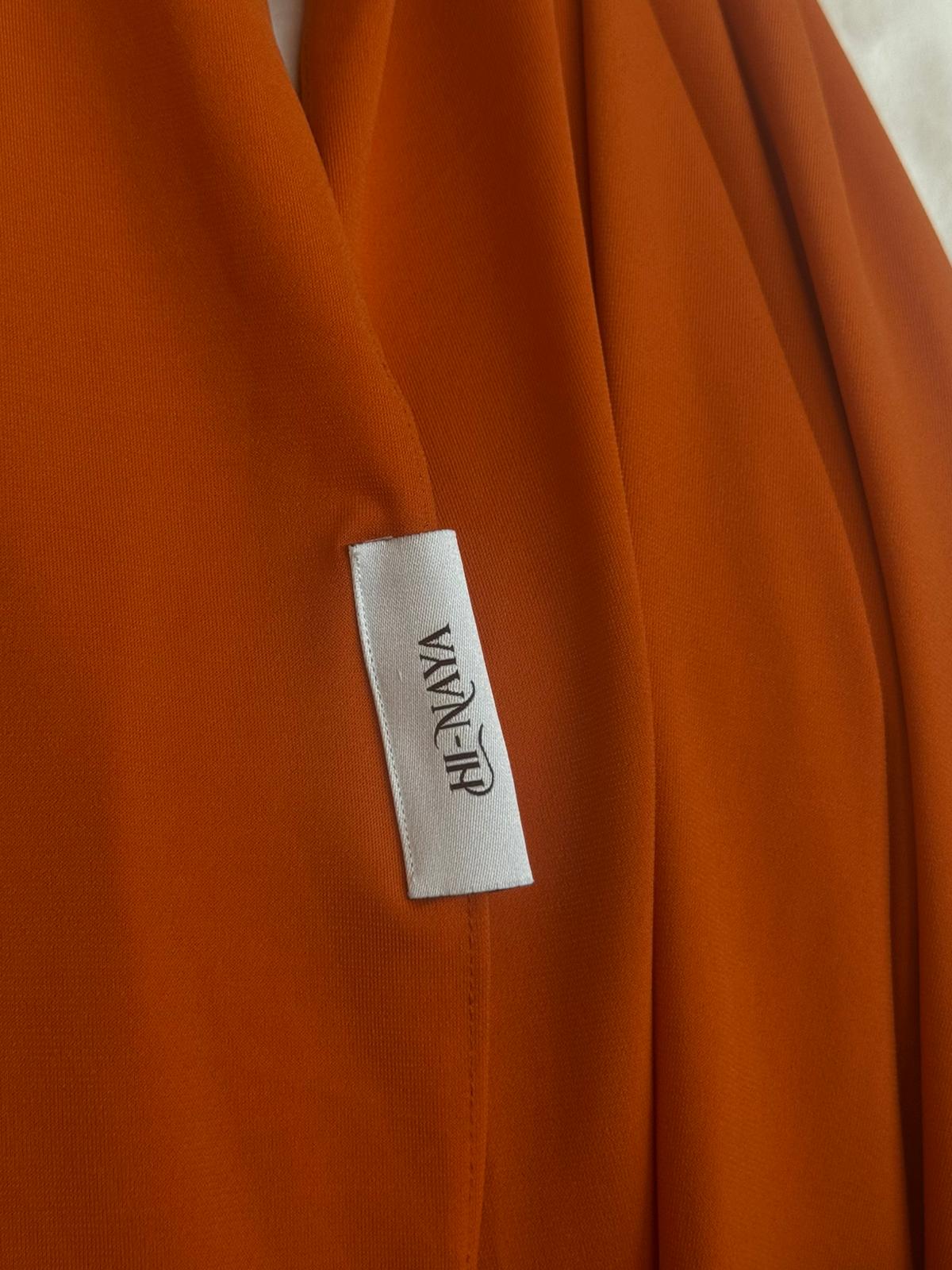 Hijab Orange Jersey Premium